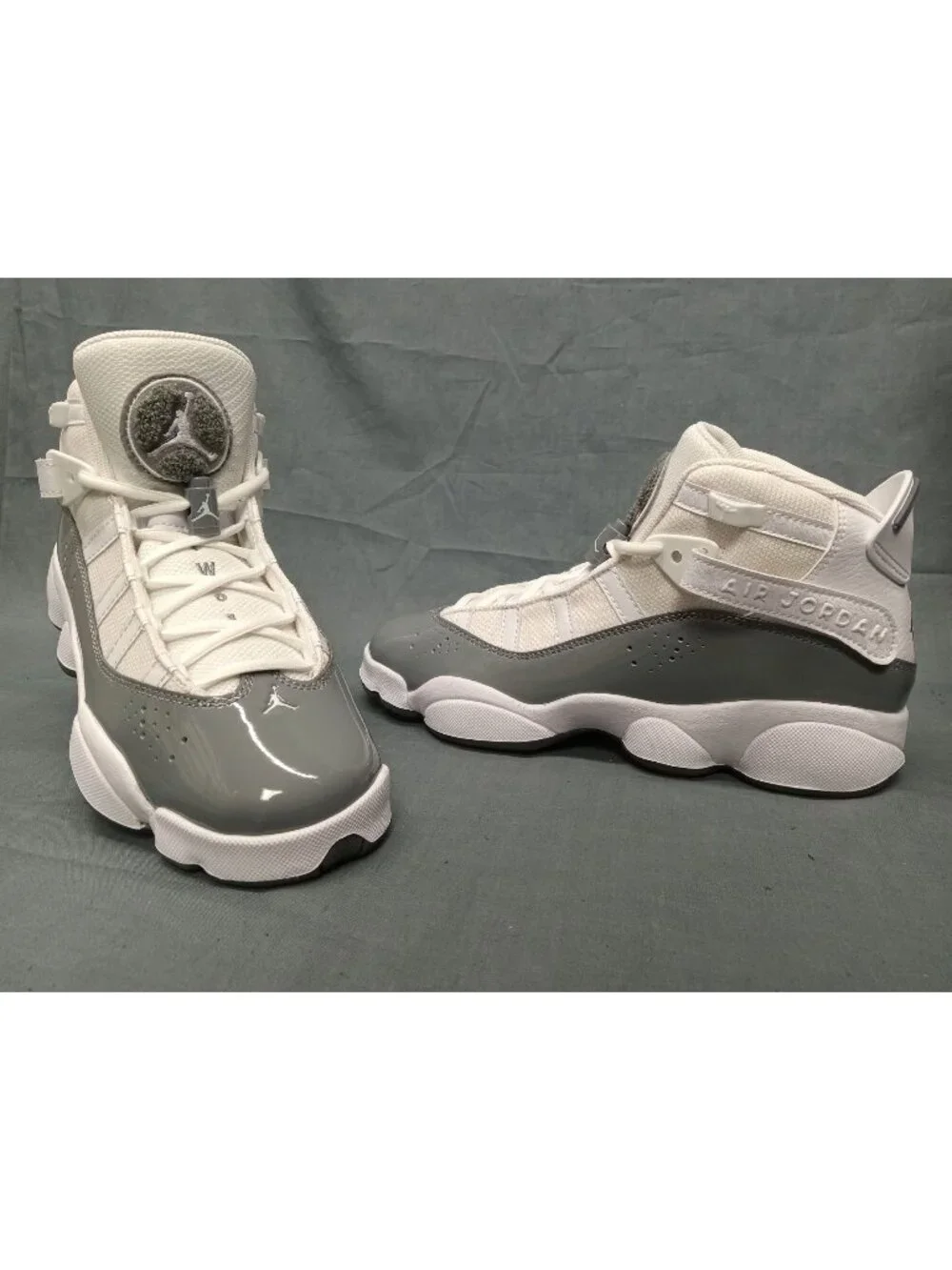 Nike Jordan 6 Rings (GS) Sneakers White Cool Grey Boys Size 6.5 NEW IN BOX!